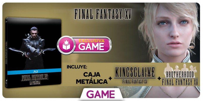 La película de Final Fantasy XV se podrá conseguir suelta en GAME